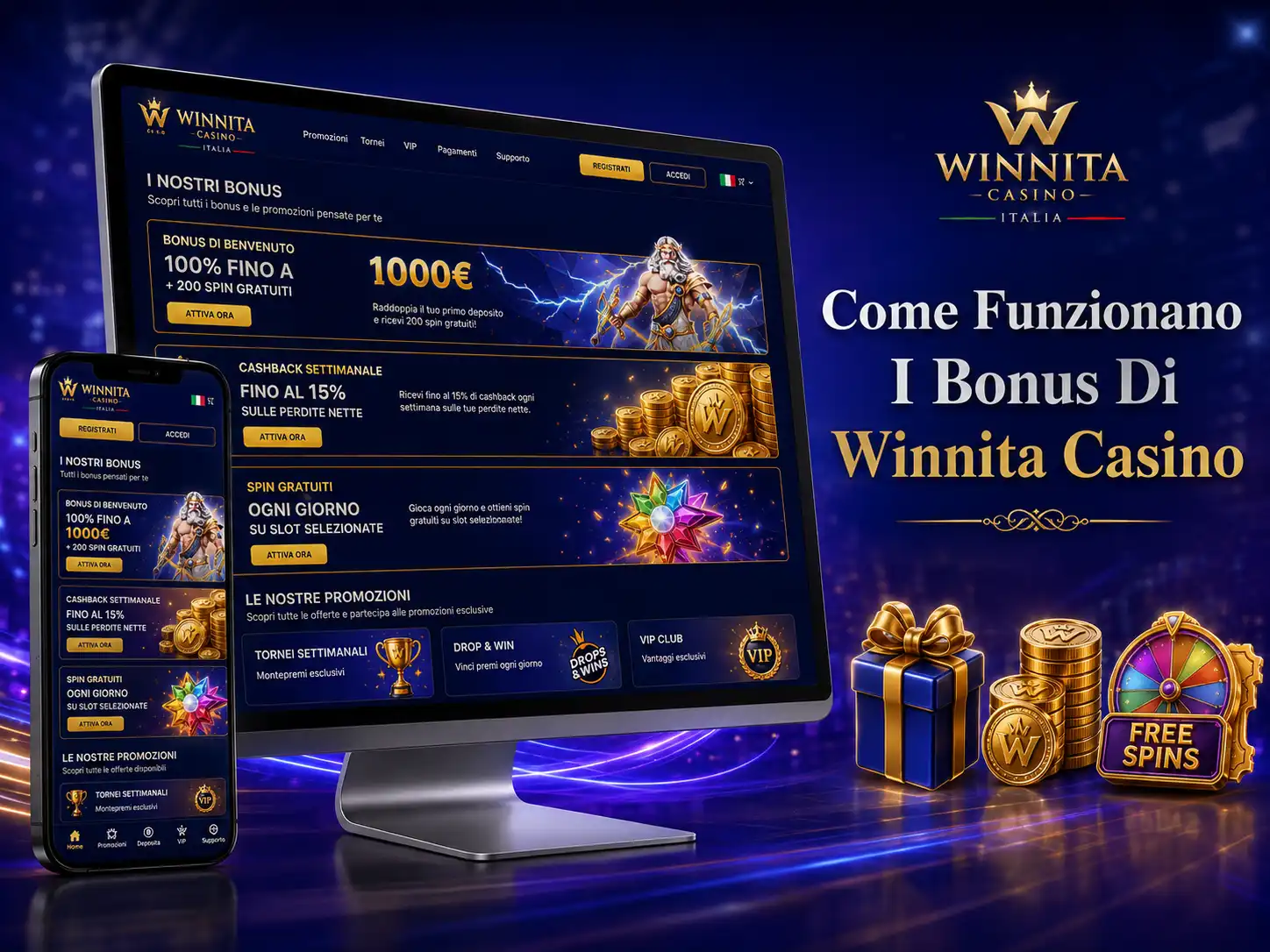 Come Funzionano I Bonus Di Winnita Casino