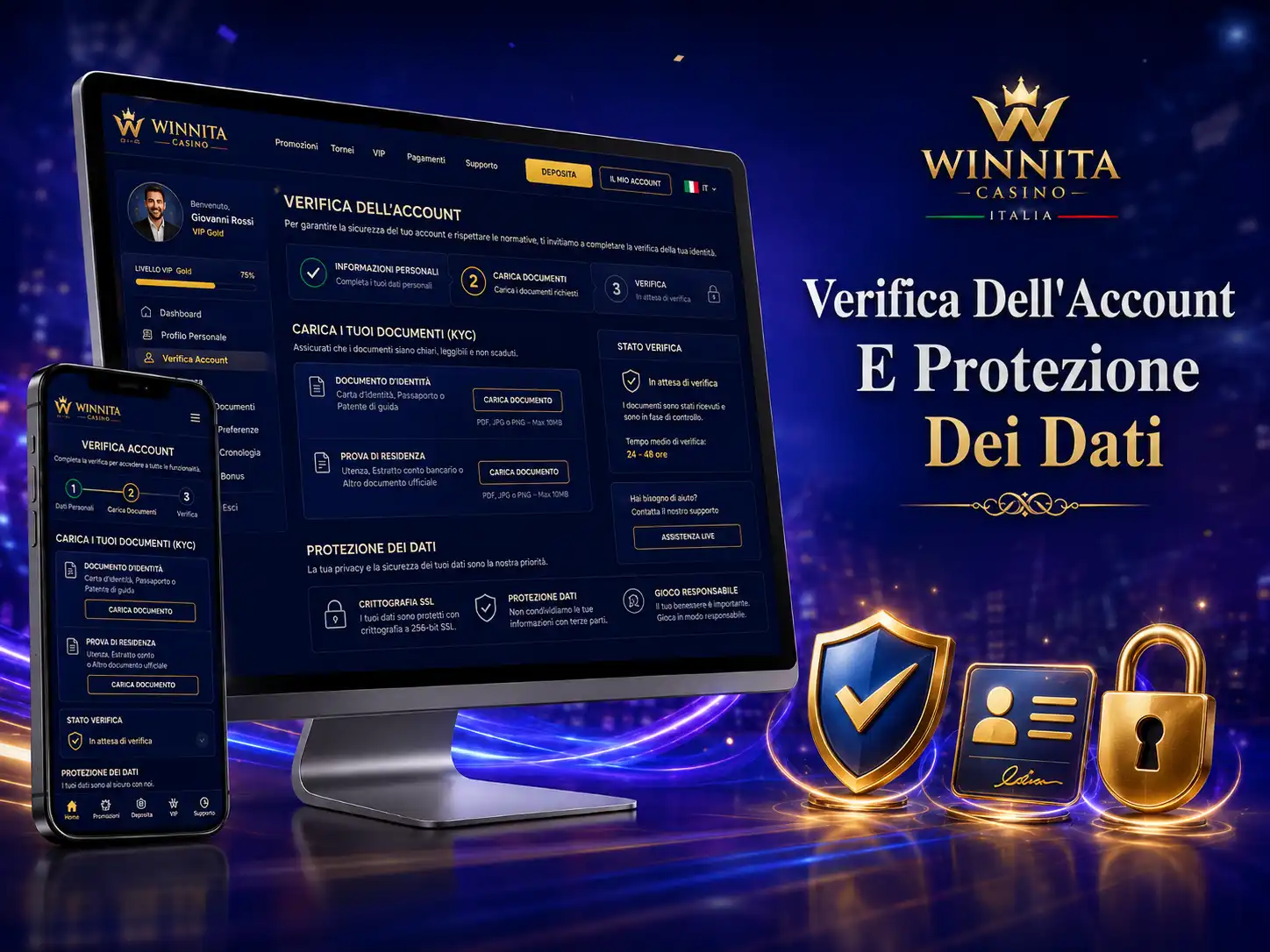 Verifica Dell'Account E Protezione Dei Dati