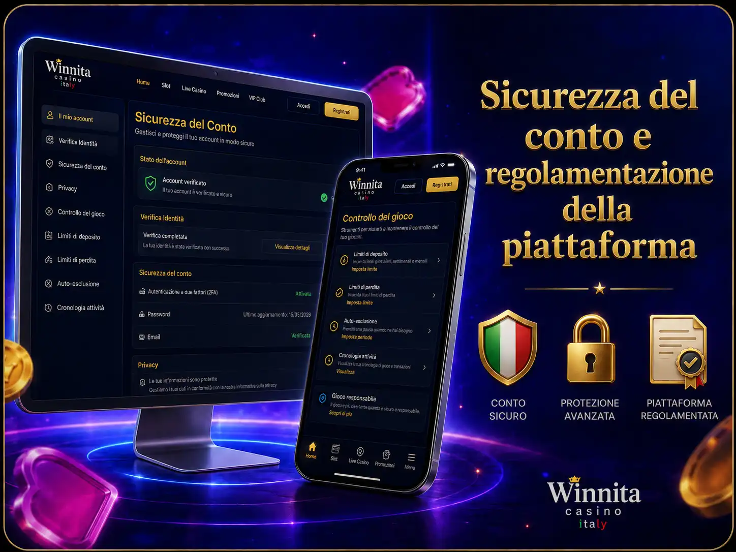 Sicurezza del conto e regolamentazione della piattaforma