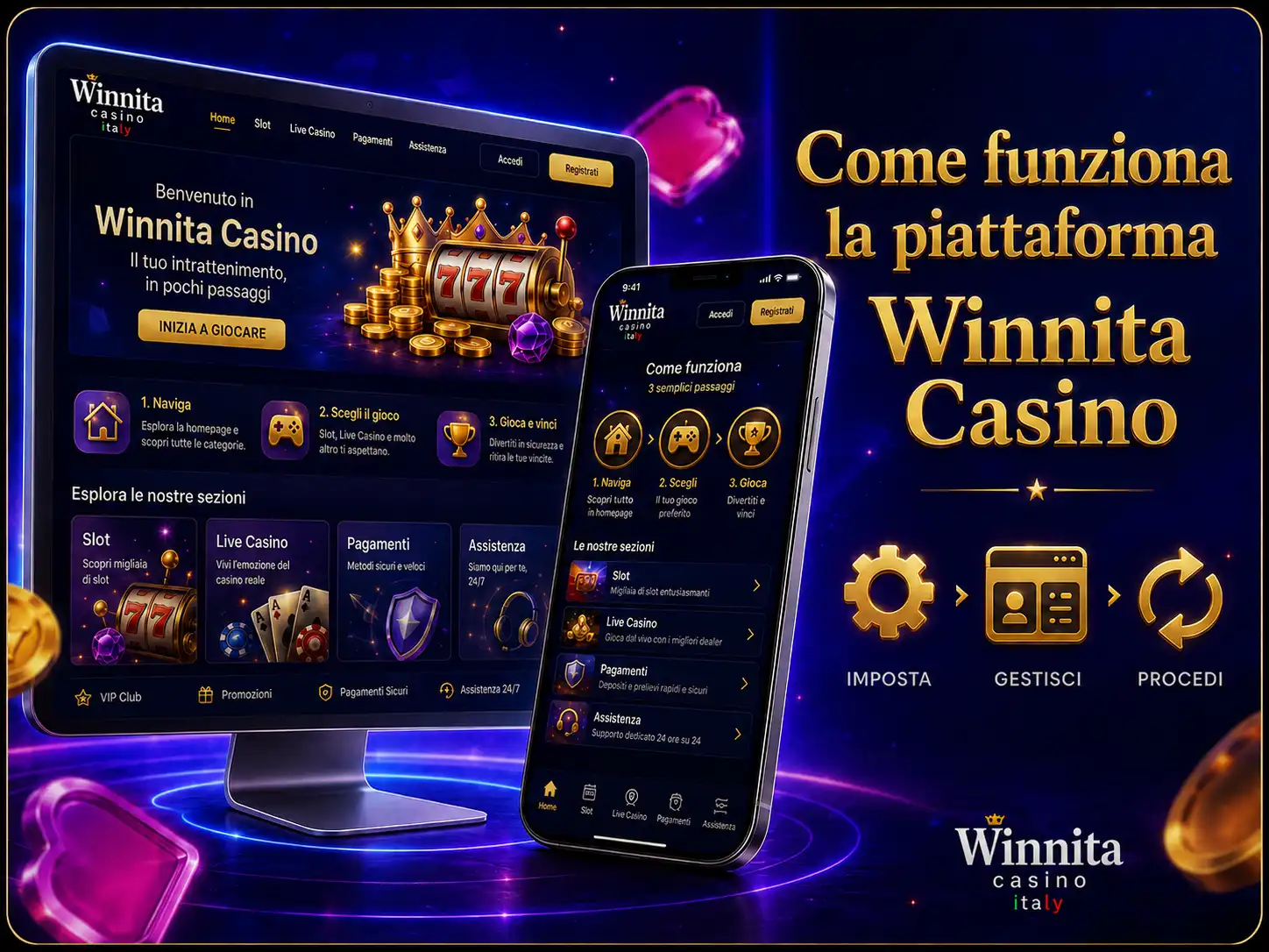 Come funziona la piattaforma Winnita Casino