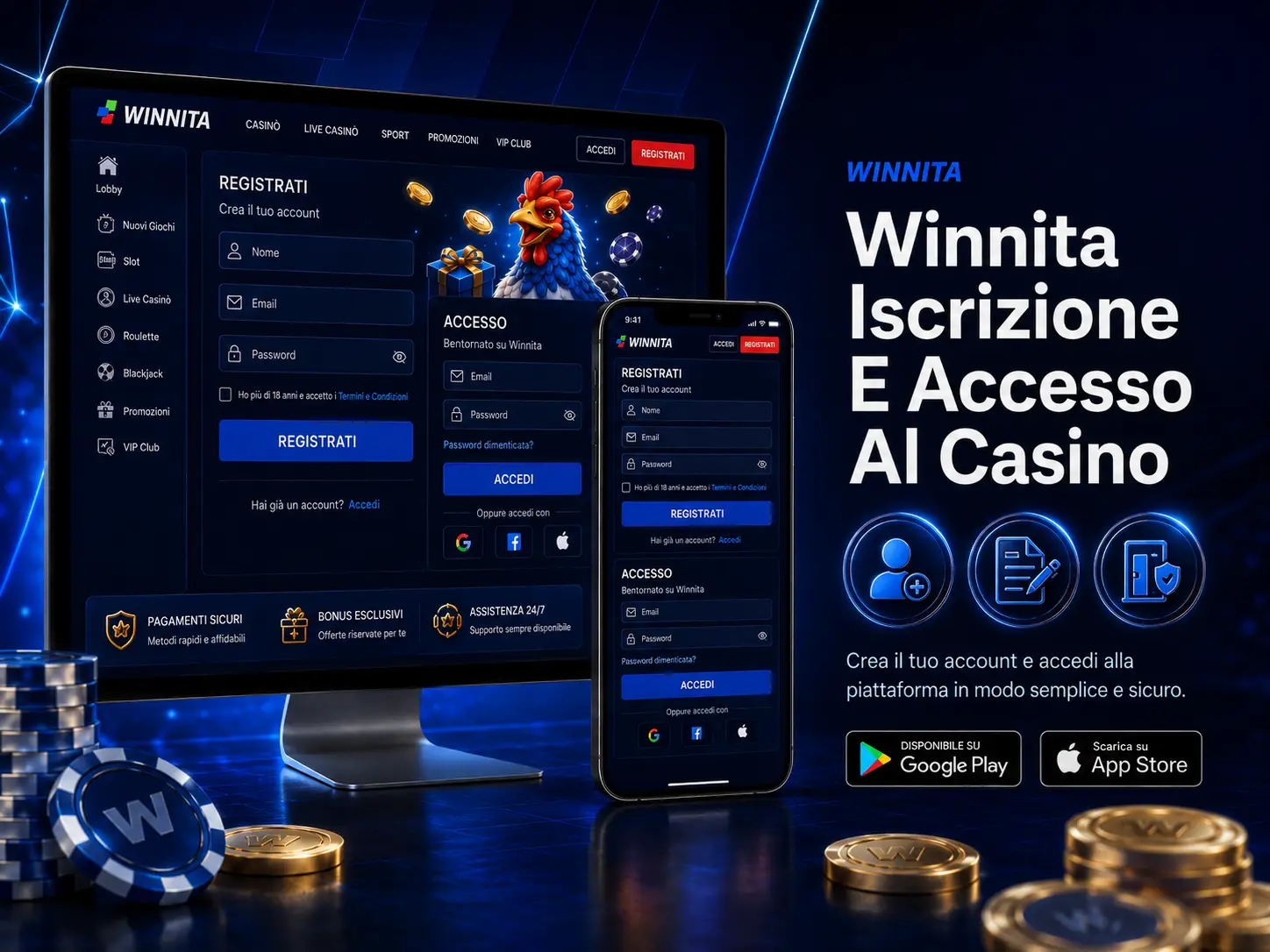 Winnita Iscrizione E Accesso Al Casino